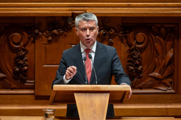 September 8, 2026, Lisbon, Lisbon, Portugal: JOSE LUIS CARNEIRO leader os Socialist Party speaks during the parliamentary debate on a motion of censure against the government presented by the Chega party at the Assembleia da Republica (Portuguese Parliament) in Lisbon. Lisbon Portugal - ZUMAr238 20260908_zip_r238_047 Copyright: xRicardoxRochax