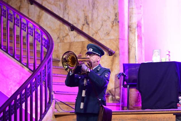 Jörg Wachsmuth beim Programm Nu! Keen Getue, keen Gemache... im historischen Jugendstil-Kaufhaus. Görlitz, 10.09.2026 Copyright: xMatthiasxWehnertx