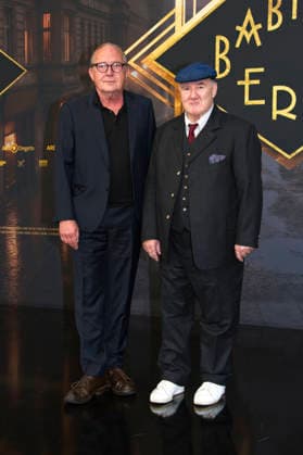 Uwe Preuss und Udo Samel bei der Weltpremiere der 5. und finalen Staffel der TV-Serie Babylon Berlin im Zoo Palast. Berlin, 10.09.2026
