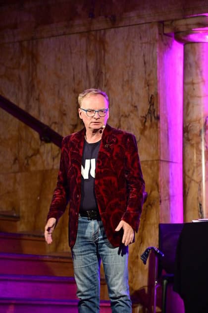 Uwe Steimle mit seinem Programm Nu! Keen Getue, keen Gemache... im historischen Jugendstil-Kaufhaus. Görlitz, 10.09.2026 Copyright: xMatthiasxWehnertx