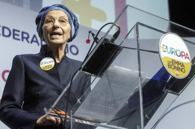 foto IPP zumapress roma 03-02-2018 presentazione del programma per le elezioni politiche del partito +Europa nella foto Emma Bonino leader del partito +Europa WARNING AVAILABLE ONLY FOR ITALIAN MARKET