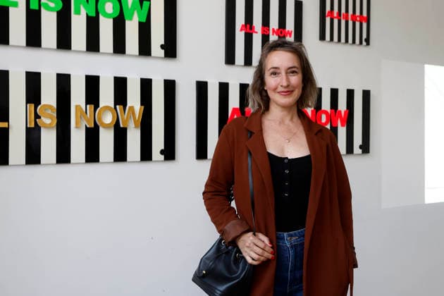 10.09.2026, Caroline Beil, Schauspielerin, Vernissage - All is Now - mit eigenen Kunstwerken in der Galerie Heartspace Kunstraum in Berlin, grafische Gemälde, mit Meike von Bremen, Berlin Deutschland, Germany
