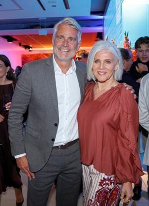 Birgit Schrowange und Frank Spothelfer auf der Bertelsmann Party 2026 in der Bertelsmann Repraesentanz Berlin.