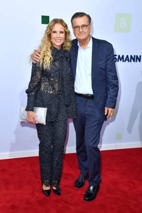 Katja Burkard and Hans Mahr attend the Bertelsmann Party at the Bertelsmann Representative Office on September 10, 2026 in Berlin, Germany Bertelsmann Party 2026 in Berlin