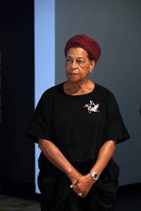 RECORD DATE NOT STATED Carrie Mae Weems, Pressekonferenz C O Berlin für ihre Einzelausstellung The Heart of the Matter , 11.9.2026
