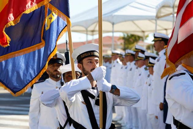 Felipe VI Visits the Rota Base on the 25th Anniversary of the September 11 Terrorist Attacks in the U.S. Tribute Ceremony for the Victims of September 11 at the Rota Base September 11, 2026, in Rota, Cádiz, Andalusia, Spain King Felipe VI attended a ceremony on Friday organized by military personnel from Spain and the United States to honor the victims of the September 11, 2001, terrorist attacks—which mark their 25th anniversary this year— at the Rota Naval Base in Cádiz. The Naval Base traditionally commemorates the anniversary of the September 11 terrorist attacks with solemn tribute ceremonies organized jointly by military personnel from the Spanish Navy and the U.S. Armed Forces stationed at the base. SEPTEMBER 11, 2026 Cádiz, Andalus  Copyright: xNachoxFradex 7765283