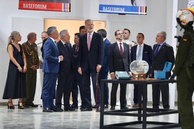 Felipe VI Visits the Rota Base on the 25th Anniversary of the September 11 Terrorist Attacks in the U.S. King Felipe VI, accompanied by Defense Minister Margarita Robles, 1i, during the inauguration of the Rota Base Forum Cultural Center and Municipal Museum on September 11, 2026, in Rota, Cádiz, Andalusia, Spain. After attending the ceremonies honoring the victims of the September 11 terrorist attacks, King Felipe VI also inaugurated the Rota Base Forum Cultural Center and Municipal Museum, which chronicles the town’s evolution as a defensive stronghold from the 18th century to the present, as well as the impact and transformation it underwent following the establishment of the base and more than 60 years of U.S. presence. September 11, 2 Copyright: xNachoxFradex 7765321