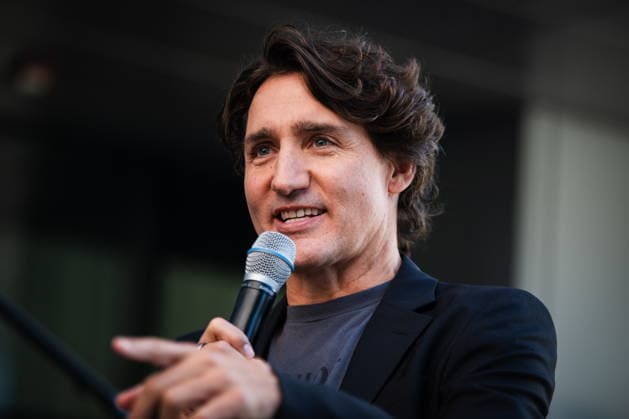 September 11, 2026, Toronto, On, Canada: Former prime minister Justin Trudeau speaks at a launch event for his and Katie TelfordöÄÃ s new media and entertainment production company, Hope and Hard Work, during the Toronto International Film Festival at TIFF Lightbox in Toronto, on Friday, Sept. 11, 2026. Toronto Canada  - ZUMAc35_ 20260911_zaf_c35_271 Copyright: xLauraxProctorx