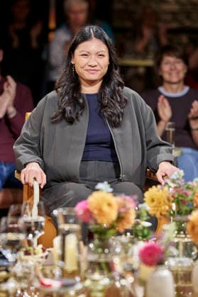 Linh Tran bei der Aufzeichnung der RB Talkshow 3nach9 im Radio Bremen-Studio. Bremen, 11.09.2026