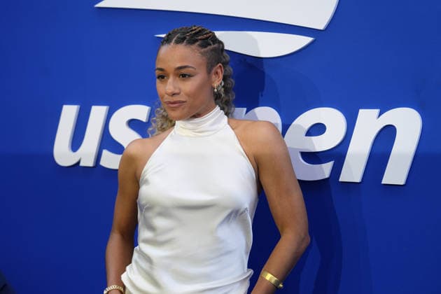 American singer Ariana DeBose poses on the blue carpet at the US Open final between Aryna Sabalenka of Belarus and Elena Rybakina of Kazakhstan at Arthur Ashe Stadium in Flushing Meadows, New York, USA, 12 September 2026. US Open: women s final Aryna Sabalenka - Elena Rybakina !ACHTUNG: NUR REDAKTIONELLE NUTZUNG!  Copyright: xOctavioxGuzmánx AME6891 20260912-55021384282_1