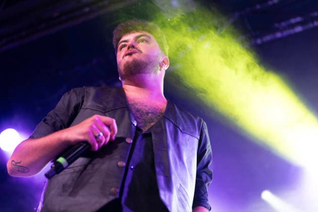 Linaje Performs in Madrid, Spain - 12 Sep 2026 Aaron Romero from the rock band Linaje performs live on stage during a festival at La Riviera. Madrid Spain Copyright: xAtilanoxGarciax xSOPAxImagesx PHOTO07157