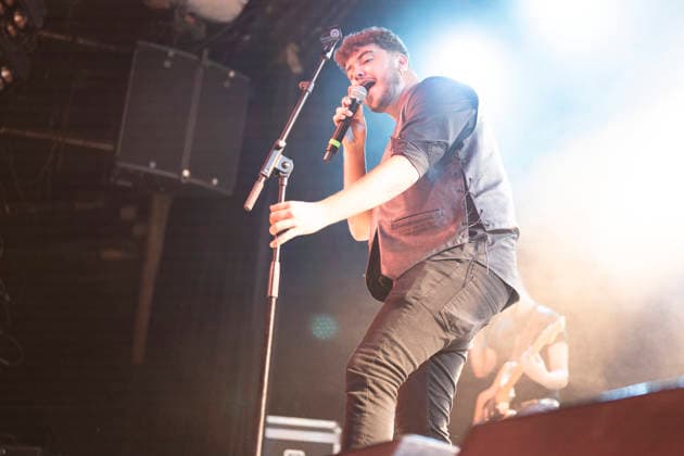 September 12, 2026, Madrid, Spain: Aaron Romero from the rock band Linaje performs live on stage during a festival at La Riviera. Madrid Spain  - ZUMAs197 20260912_aaa_s197_441 Copyright: xAtilanoxGarciax