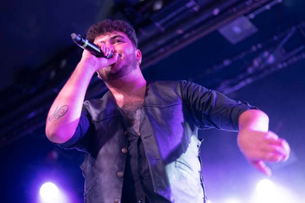 September 12, 2026, Madrid, Spain: Aaron Romero from the rock band Linaje performs live on stage during a festival at La Riviera. Madrid Spain - ZUMAs197 20260912_aaa_s197_432 Copyright: xAtilanoxGarciax