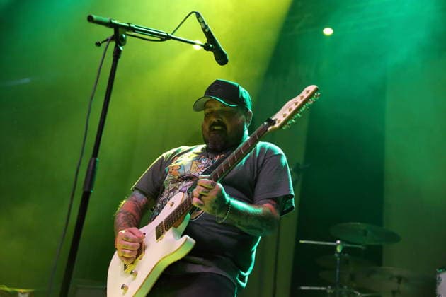 Chris Robertson von der Band Black Stone Cherry bei einem Konzert im Huxleys Neue Welt in Berlin, 12. September 2026. Black Stone Cherry Konzert Berlin