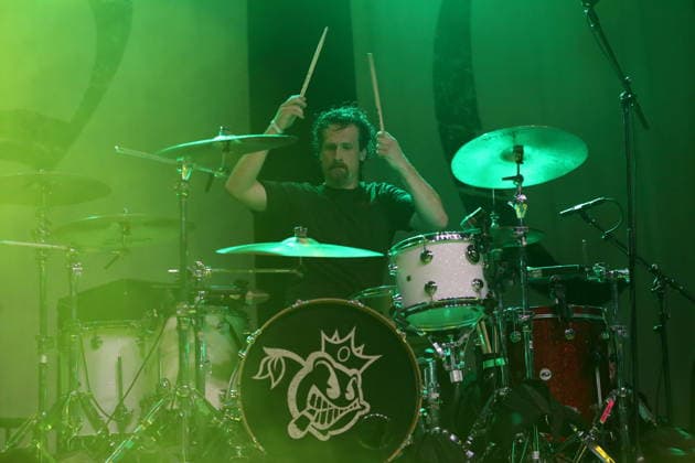 John Fred Young von der Band Black Stone Cherry bei einem Konzert im Huxleys Neue Welt in Berlin, 12. September 2026. Black Stone Cherry Konzert Berlin