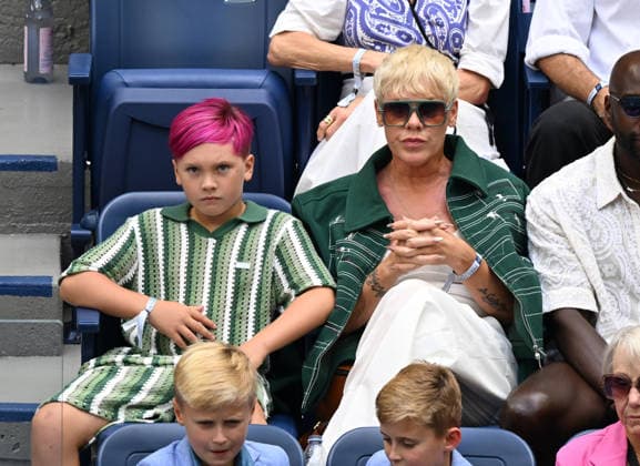 FLUSHING NY- SEPTEMBER 13: Pink is seen watching Alexander Zverev Vs Ben Shelton at the finals in Arthur Ashe Stadium during The 2026 US Open at the USTA Billie Jean King National Tennis Center on September 13, 2026 in Flushing Queens. Copyright: xmpi04x