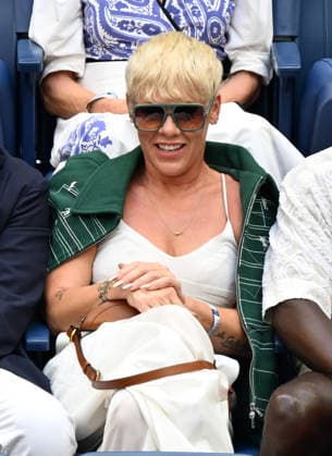 FLUSHING NY- SEPTEMBER 13: Pink is seen watching Alexander Zverev Vs Ben Shelton at the finals in Arthur Ashe Stadium during The 2026 US Open at the USTA Billie Jean King National Tennis Center on September 13, 2026 in Flushing Queens. Copyright: xmpi04x