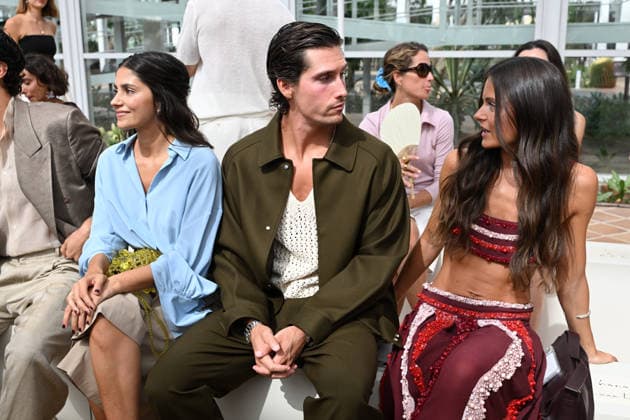 The Pedro del Hierro brand presents its Hamani collection at Mercedes-Benz Fashion Week Madrid. María García de Jaime, Nacho Aragón, and Bea Gimeno during the presentation of the Hamani collection by the Pedro del Hierro brand on September 14, 2026, in Madrid, Spain. The collection takes its inspiration from the Japanese tradition of contemplating the cherry blossoms, celebrating ephemeral beauty, digital disconnection, and time as a true luxury. CELEBRITIES PHOTOCALL FASHION FASHION WEEK RUNWAY CIBELES José Madrid Madrid, Spain  Copyright: xJosÃ xOlivax 7774035