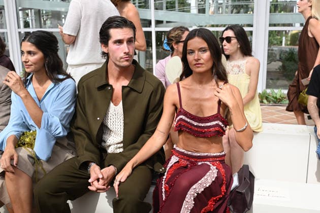 The Pedro del Hierro brand presents its Hamani collection at Mercedes-Benz Fashion Week Madrid. María García de Jaime, Nacho Aragón, and Bea Gimeno during the presentation of the Hamani collection by the Pedro del Hierro brand on September 14, 2026, in Madrid, Spain. The collection takes its inspiration from the Japanese tradition of contemplating the cherry blossoms, celebrating ephemeral beauty, digital disconnection, and time as a true luxury. CELEBRITIES PHOTOCALL FASHION FASHION WEEK RUNWAY CIBELES José Madrid Madrid, Spain  Copyright: xJosÃ xOlivax 7774036