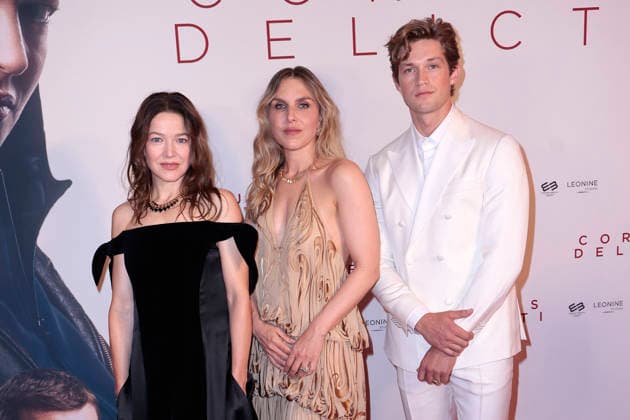 Hannah Herzsprung, Lena Stahl und Damian Hardung bei der Corpus Delicti Kino Premiere am 14.09.2026 im Delphi Filmpalast in Berlin Hannah Herzsprung, Lena Stahl and Damian Hardung attend the premiere of Corpus Delicti on September 14, 2026 at Delphi Filmpalast in Berlin, Germany Corpus Delicti Filmpremiere in Berlin