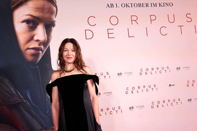 Hannah Herzsprung attends the premiere of Corpus Delicti on September 14, 2026 at Delphi Filmpalast in Berlin, Germany Movie Premiere of Corpus Delicti in Berlin, Germany