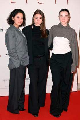 Deniz Akyüz, Phillis Lara Lau und Eva Marlen Hirschburger bei der Premiere des Kinofilms Corpus Delicti im Delphi Filmpalast. Berlin, 14.09.2026