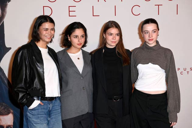 Tomomi Themann, Deniz Akyüz, Phillis Lara Lau und Eva Marlen Hirschburger bei der Premiere des Kinofilms Corpus Delicti im Delphi Filmpalast. Berlin, 14.09.2026