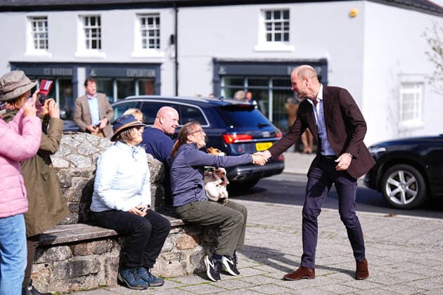 . 15 09 2026. Princetown, United Kingdom. Prince William, the Prince of Wales, during a visit to Princetown in Dartmoor, United Kingdom, to launch the new Princetown Community Fund.  xPoolx xi-Imagesx IIM-27006-0003