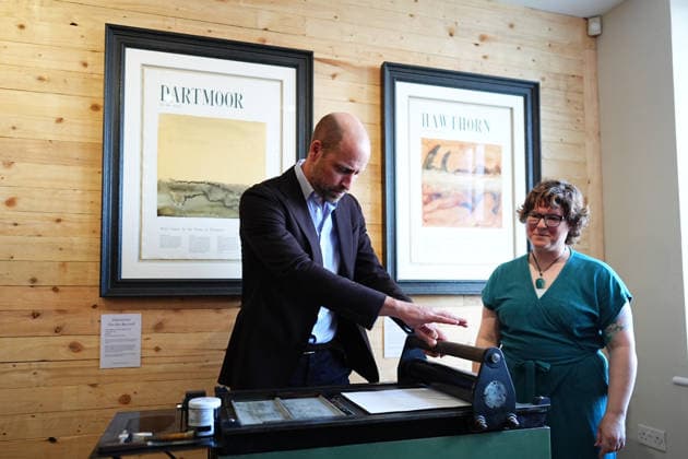 . 15 09 2026. Princetown, United Kingdom. Prince William, the Prince of Wales, during a visit to Princetown in Dartmoor, United Kingdom, to launch the new Princetown Community Fund.  xPoolx xi-Imagesx IIM-27006-0009