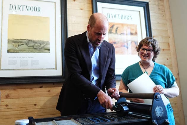 . 15 09 2026. Princetown, United Kingdom. Prince William, the Prince of Wales, during a visit to Princetown in Dartmoor, United Kingdom, to launch the new Princetown Community Fund.  xPoolx xi-Imagesx IIM-27006-0013