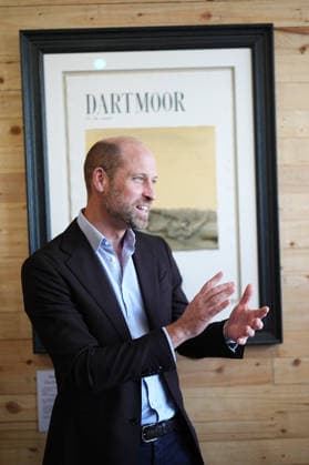 . 15 09 2026. Princetown, United Kingdom. Prince William, the Prince of Wales, during a visit to Princetown in Dartmoor, United Kingdom, to launch the new Princetown Community Fund.  xPoolx xi-Imagesx IIM-27006-0017