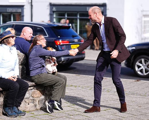 . 15 09 2026. Princetown, United Kingdom. Prince William, the Prince of Wales, during a visit to Princetown in Dartmoor, United Kingdom, to launch the new Princetown Community Fund.  xPoolx xi-Imagesx IIM-27006-0018