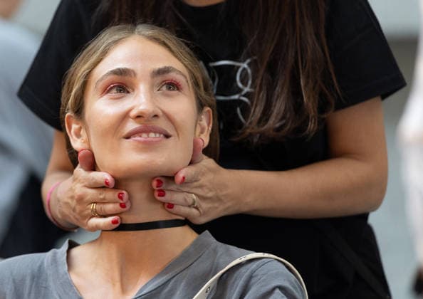 Ágatha Ruiz de la Prada Fashion Show at MBFW 2026 Backstage preparations before the Ágatha Ruiz de la Prada fashion show as part of Mercedes-Benz Fashion Week, at the Galería de Cristal in the Palacio de Cibeles, on September 15, 2026, in Madrid, Spain. The show is marked by an explosion of creativity, playful silhouettes, and the brand’s classic iconography—hearts, vibrant colors, and a pop aesthetic adapted to the capital’s new and unique settings. SEPTEMBER 15, 2026 Madrid, Spain  Copyright: xEduardoxParrax 7776732