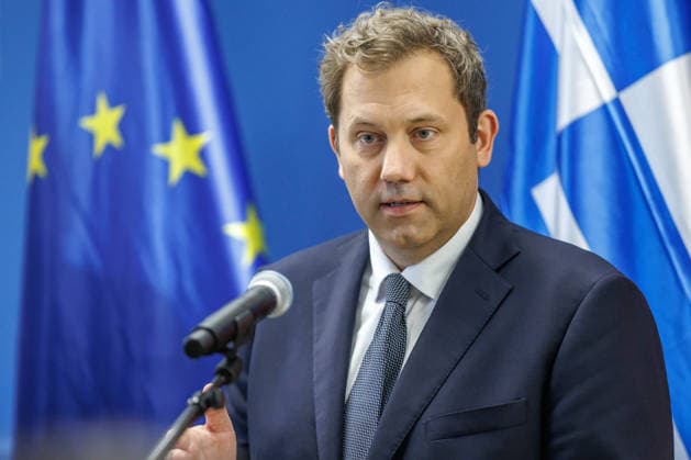 Lars Klingbeil (SPD), Bundesfinanzminister bei einem Pressestatement mit dem Praesidenten der Eurogruppe Kyriakos Pierrakakis Lars Klingbeil (SPD), Bundesfinanzminister bei einem Pressestatement mit dem Praesidenten der Eurogruppe Kyriakos Pierrakakis im Finanzministerium am 15.09.2026 in Berlin. Berlin Berlin Deutschland Finanzministerium