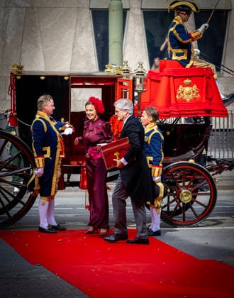 15-09-2026 Prinsjesdag Grootmeesteres Bibi gravin van Zuylen van Nijevelt-den Beer Poortugael and Grootmeester Chris Breedveld during the opening of the parliamentary year in The Hague. Â  Copyright: xPPEx