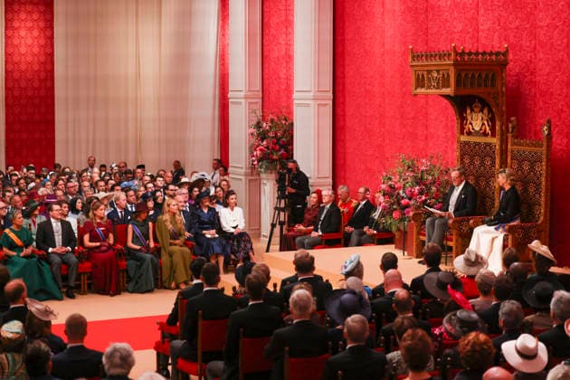15-09-2026 Prinsjesdag Queen Maxima and King Willem-Alexander and Princess Amalia and Princess Alexia and Princess Ariane and Princess Laurentien and Prince Constantijn during troonrede at the opening of the parliamentary year in The Hague. Â  Copyright: xPPEx