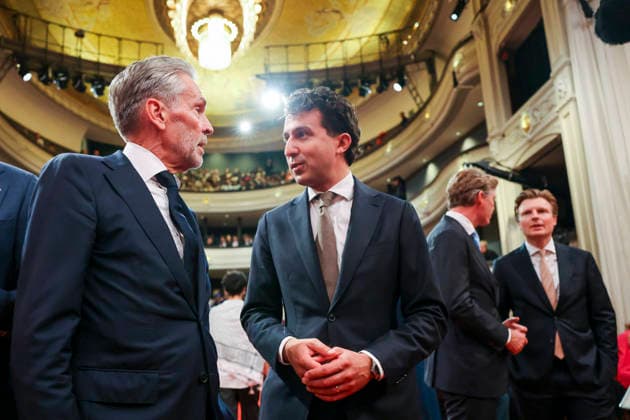 15-09-2026 Prinsjesdag Dick Schoof and Jesse KLaver during troonrede at the opening of the parliamentary year in The Hague. Â  Copyright: xPPEx