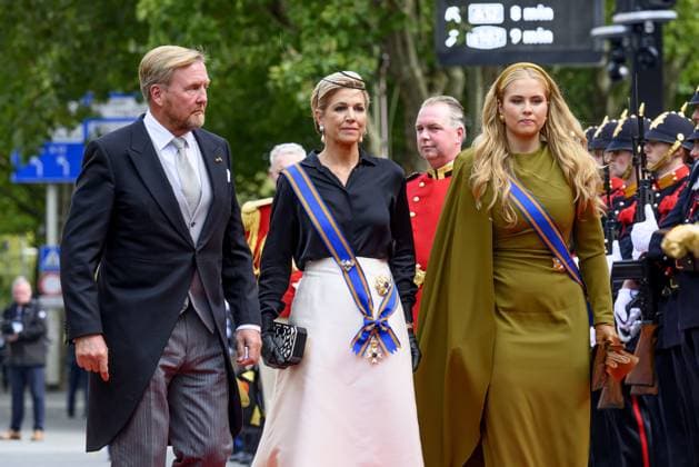 Den Haag, The Netherlands, 2026-09-15 13:19:46 THE HAGUE, 17-09-2024, Royal Theatre Arrival of King Willem-Alexander and Queen Maxima with Princess Amalia at the Royal Theatre during Prinsjesdag. The King will read the Speech from the Throne at the Royal Theatre to members of the First and Second Chambers. PHOTO: NL Beeld Patrick van Emst. In the photo: King Willem-Alexander, Queen Maxima of the Netherlands, Ilse Kappert Credit: NL Beeld Patrick van Emst  Copyright: xx x