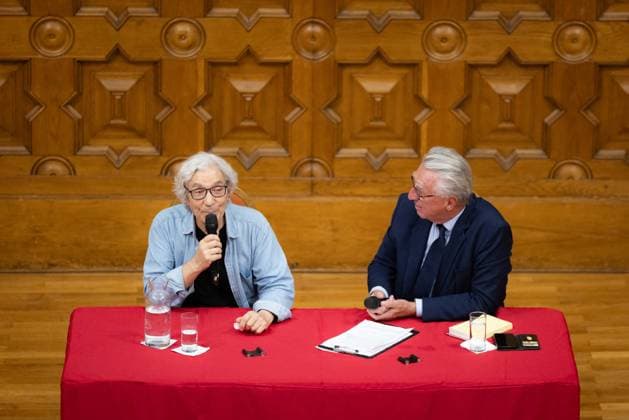 Boualem Sansal Gives Conference At Centre Universitaire Mediterraneen - Nice The writer Boualem Sansal is in Nice to give a conference at the ‘Centre Universitaire Méditerranéen’, on the Promenade des Anglais. Nice, France on September 15, 2026. Photo by Shootpix ABACAPRESS.COM Nice France  Copyright: xShootpix ABACAx