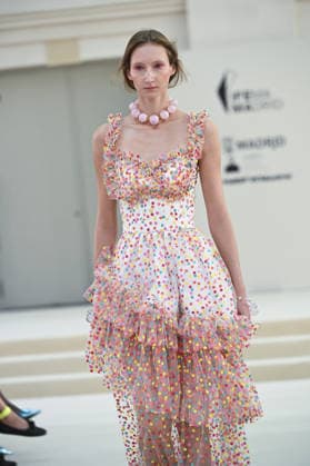 parades with Celia B in Madrid A model parades with Celia B design during Mercedes Benz Fashion Week Madrid Cibeles Palace in Madrid, 15 February of 2026 Spain Featuring: A model parades with Celia B design during Mercedes Benz Fashion Week Madrid Cibeles Palace in Madrid, 15 February of 2026 Spain Where: Madrid, Spain When: 15 Sep 2026 Credit: Oscar Gonzalez WENN Madrid Spain Copyright: xOscarxGonzalez WENNx wenn41662936 OFA ZOJx wenn41662936