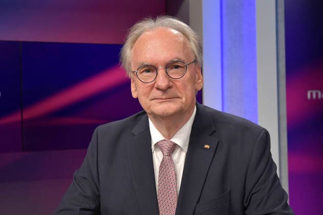Reiner Haseloff in der ARD-Talkshow maischberger im Studio Berlin Adlershof. Berlin, 15.09.2026