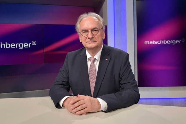Reiner Haseloff in der ARD-Talkshow maischberger im Studio Berlin Adlershof. Berlin, 15.09.2026