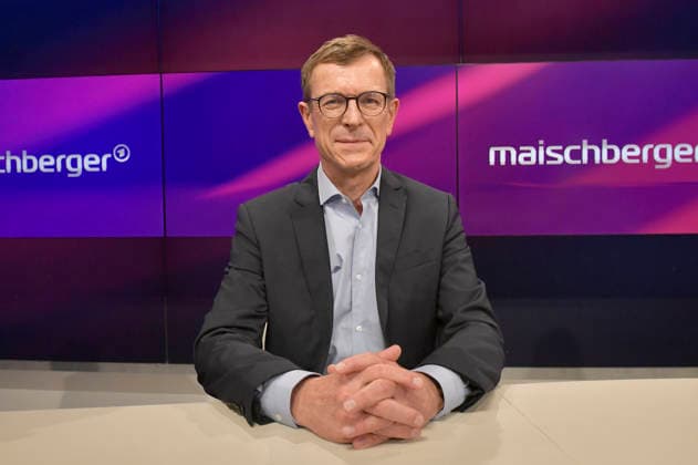 Christoph von Marschall in der ARD-Talkshow maischberger im Studio Berlin Adlershof. Berlin, 15.09.2026