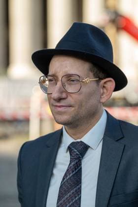 Moshe Friedman poses for the photographer ahead of the review in front of Dutch-speaking first instance court of Brussels, of the application for interim relief brought by Moshe Friedman against the Belgian State, seeking to have the US Ambassador, Bill White, declared persona non grata. Moshe Friedman presents himself as a rabbi, a title contested by several Jewish organisations, which have distanced themselves from the ultra-Orthodox activist.  JONASxROOSENS 186614645