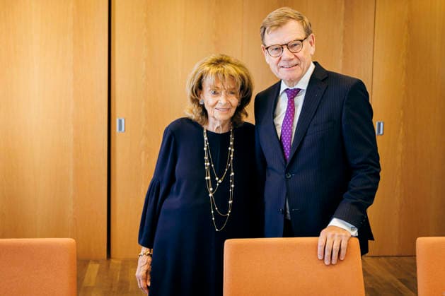 Johann Wadephul (CDU), Bundesaussenminister, trifft Charlotte Knobloch, Praesidentin der Israelitischen Kultusgemeinde Muenchen und Oberbayern zu einem Gespraech im Rahmen eines Besuchs der Israelitischen Kultusgemeinde Muenchen und Oberbayern. Muenchen, 15.09.2026. Fotografiert im Auftrag des Auswaertigen Amtes (AA) Muenchen Deutschland Copyright: xFelixxZahnx