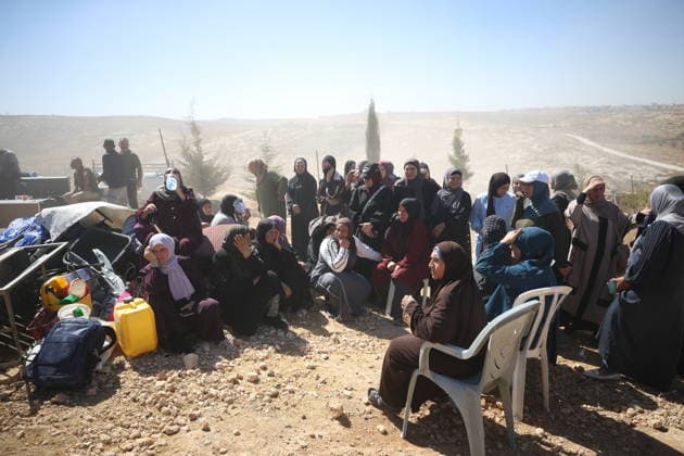 Israeli army demolishes two-story Palestinian house in West Bank HEBRON, WEST BANK, PALESTINE - SEPTEMBER 16: Palestinians gather as Israeli forces demolish of a two-story Palestinian house in the Hillet al-Hams area of Yatta town in Hebron, West Bank, Palestine on September 16, 2026. Wisam Hashlamoun Anadolu Hebron West Bank. Editorial use only. Please get in touch for any other usage.  Copyright: x2026xAnadoluxWisamxHashlamounx