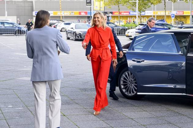 breda, The Netherlands, 2026-09-16 13:57:18 BREDA, 14-02-2026, NAC Breda Queen Maxima attends a meeting of the Cinetree Foundation regarding the documentary *Echte Mannen Huilen Niet* (Real Men Don t Cry) at the NAC Breda stadium. This documentary focuses on the mental health of men in the world of football. PHOTO: NLBeeld Patrick van Emst Credit: NL Beeld Patrick van Emst  Copyright: xx x