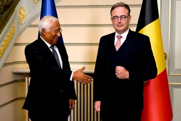 PM Bart De Wever meets Antonio Costa (President of the European Council) BRUSSELS, BELGIUM - SEPTEMBER 16 : PM Bart De Wever meets Antonio Costa (President of the European Council) on September 16, 2026 in Brussels, Belgium, 16 09 2026 Brussels Belgium  Copyright: xDidierxLebrunx