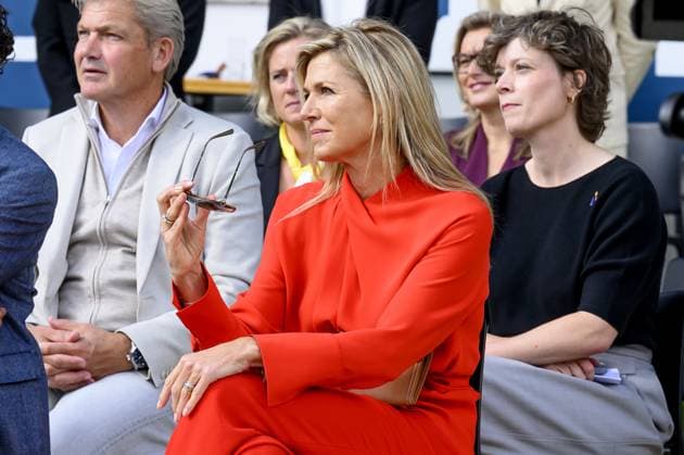 breda, The Netherlands, 2026-09-16 14:02:06 BREDA, 14-02-2026, NAC Breda Queen Maxima attends a meeting of the Cinetree Foundation regarding the documentary *Echte Mannen Huilen Niet* (Real Men Don t Cry) at the NAC Breda stadium. This documentary focuses on the mental health of men in the world of football. PHOTO: NLBeeld Patrick van Emst Credit: NL Beeld Patrick van Emst  Copyright: xx x