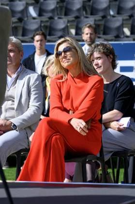 breda, The Netherlands, 2026-09-16 14:03:35 BREDA, 14-02-2026, NAC Breda Queen Maxima attends a meeting of the Cinetree Foundation regarding the documentary *Echte Mannen Huilen Niet* (Real Men Don t Cry) at the NAC Breda stadium. This documentary focuses on the mental health of men in the world of football. PHOTO: NLBeeld Patrick van Emst Credit: NL Beeld Patrick van Emst  Copyright: xx x